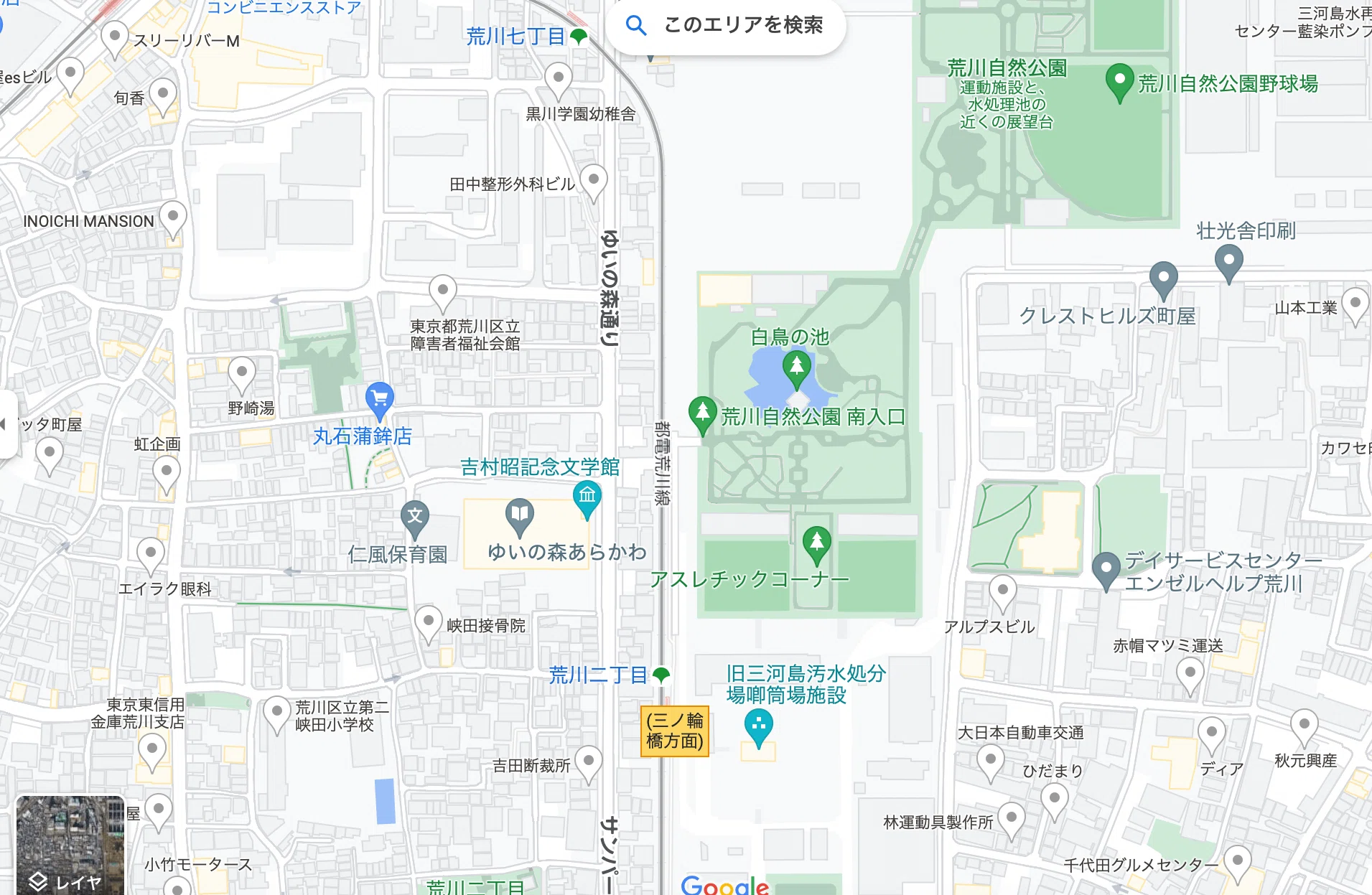 蓑輪金杉三河しま」−今も昔も鳥を集める（？）場所！−『名所江戸百景 