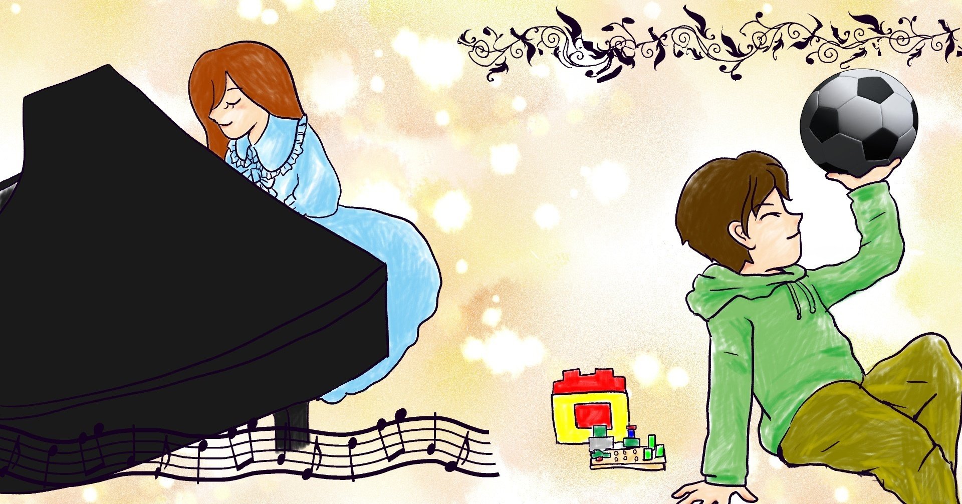 リコさん企画 素敵な一人っ子ストーリー募集のイラスト描かせていただきました こたつぶとん Note