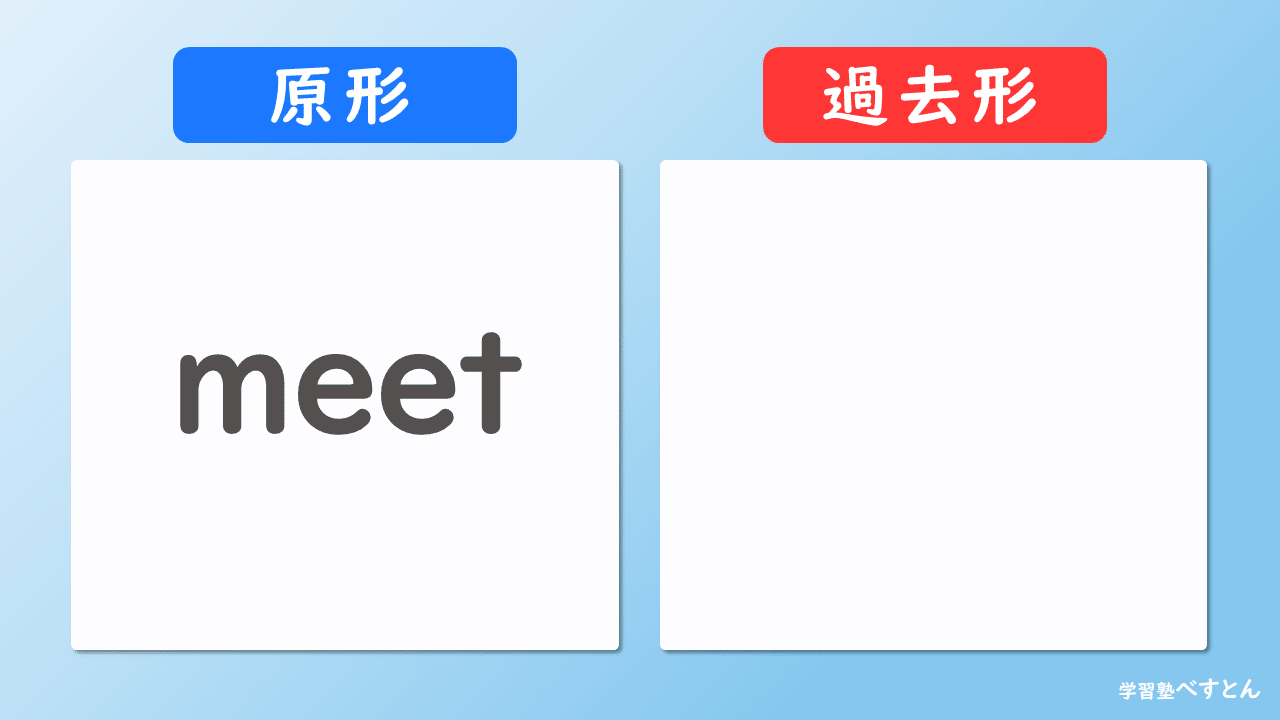 英検4級 不規則動詞の過去形 学習塾べすとん Note