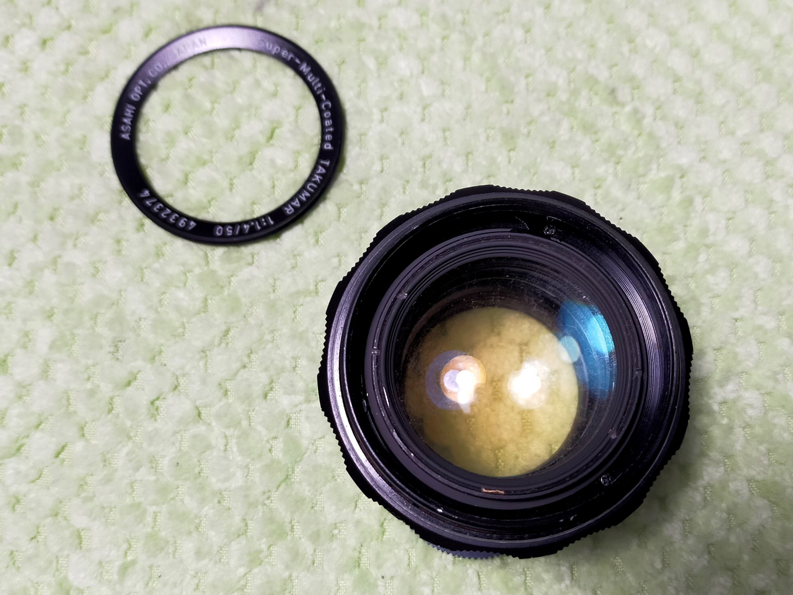 Pentax Super-Multi-Coated Takumar 50mm F/1.4の分解|フィルム Pentax Super-Multi-Coated Takumar 50mm F/1.4の分解|フィルム