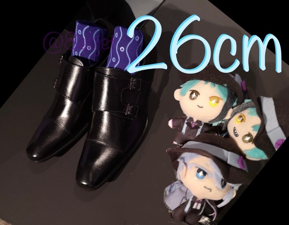 ツイステ展でアズールの靴を測って足のサイズ割出してみた｜蜂屋