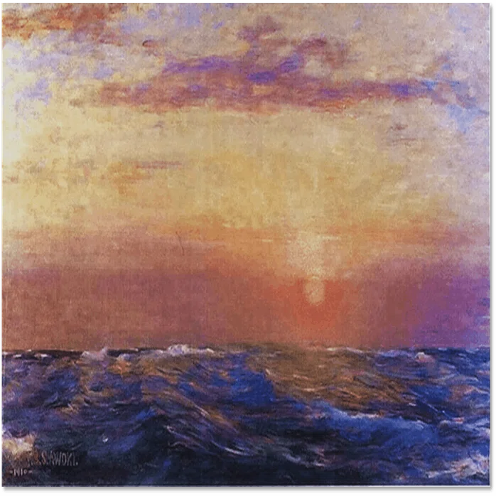 ワタクシ流☆絵解き館その117 青木繁絶筆「朝日」それを風景画と呼ぶ