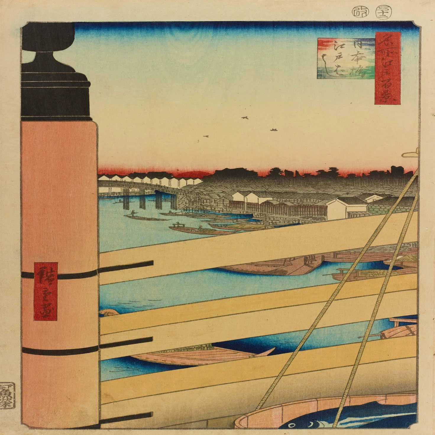 梅の浮世絵は空の色が赤くなりがちという話｜太田記念美術館