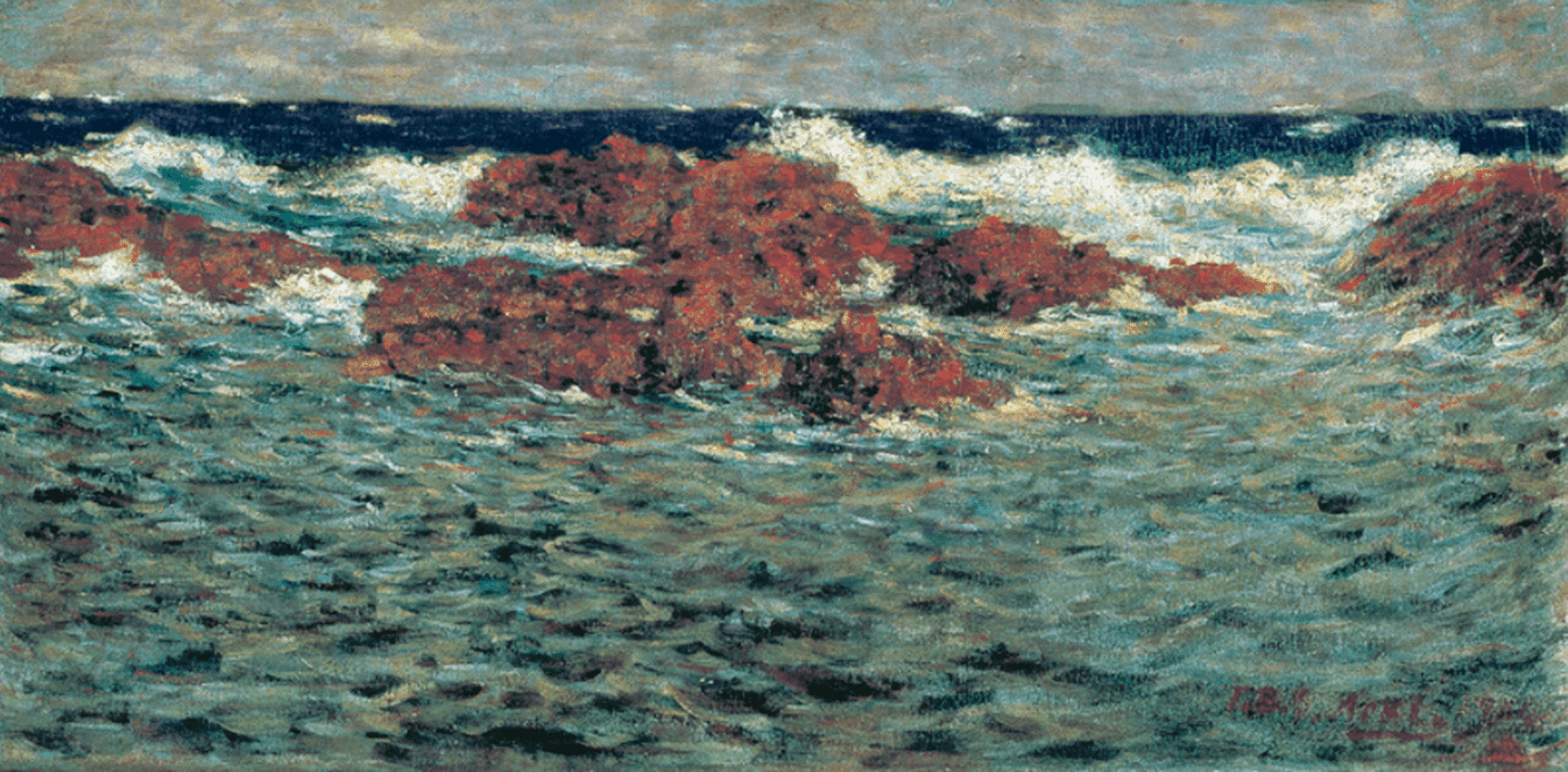 ワタクシ流☆絵解き館その117 青木繁絶筆「朝日」それを風景画と ワタクシ流☆絵解き館その117 青木繁絶筆「朝日」それを風景画と