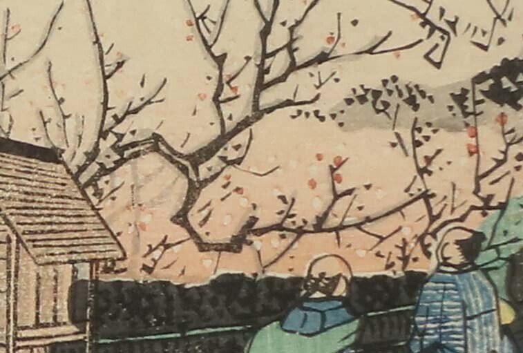 梅の浮世絵は空の色が赤くなりがちという話｜太田記念美術館