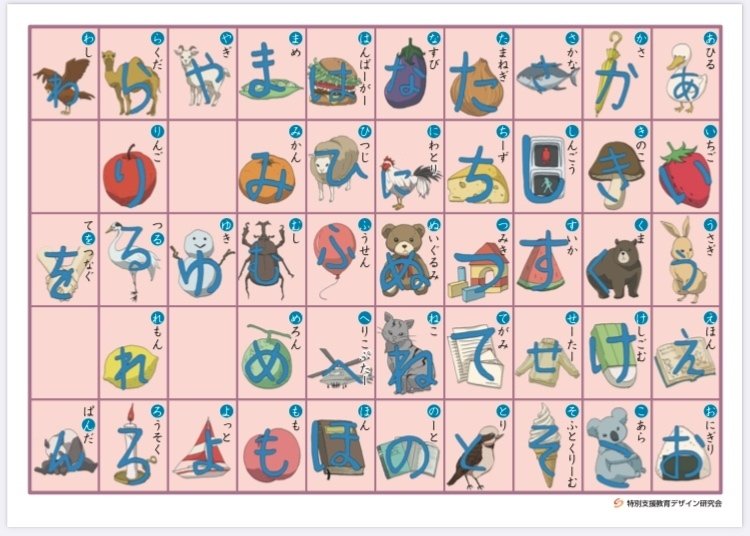 自作教材紹介 国語 イラストでひらがな カタカナの形を覚えよう メガネくん 盲学校 特別支援学校からの発信 Note