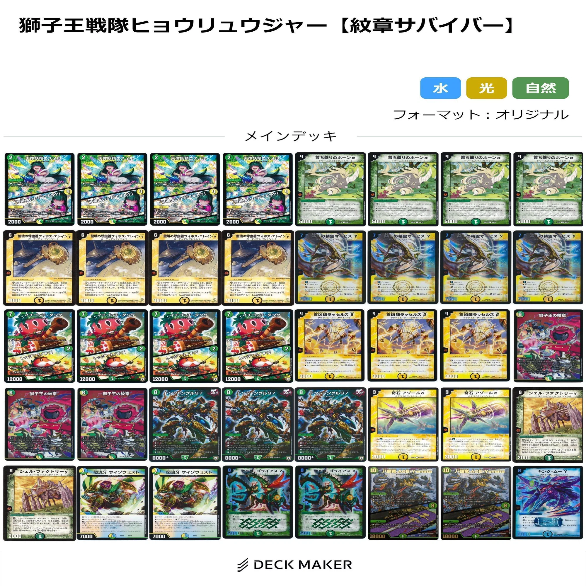 サバイバーデッキ集【紋章サバイバー】｜かーる