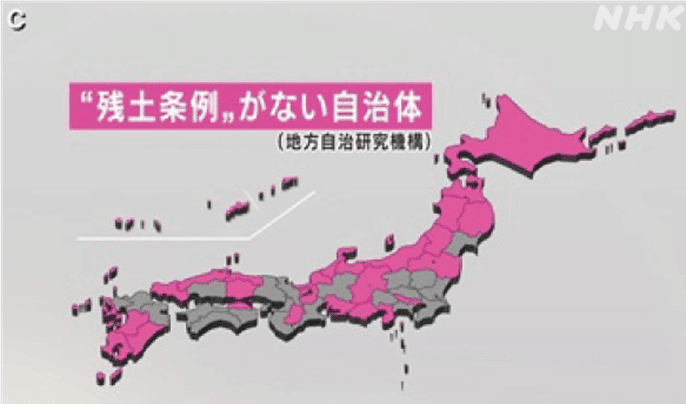 画像　番組で放送した日本地図