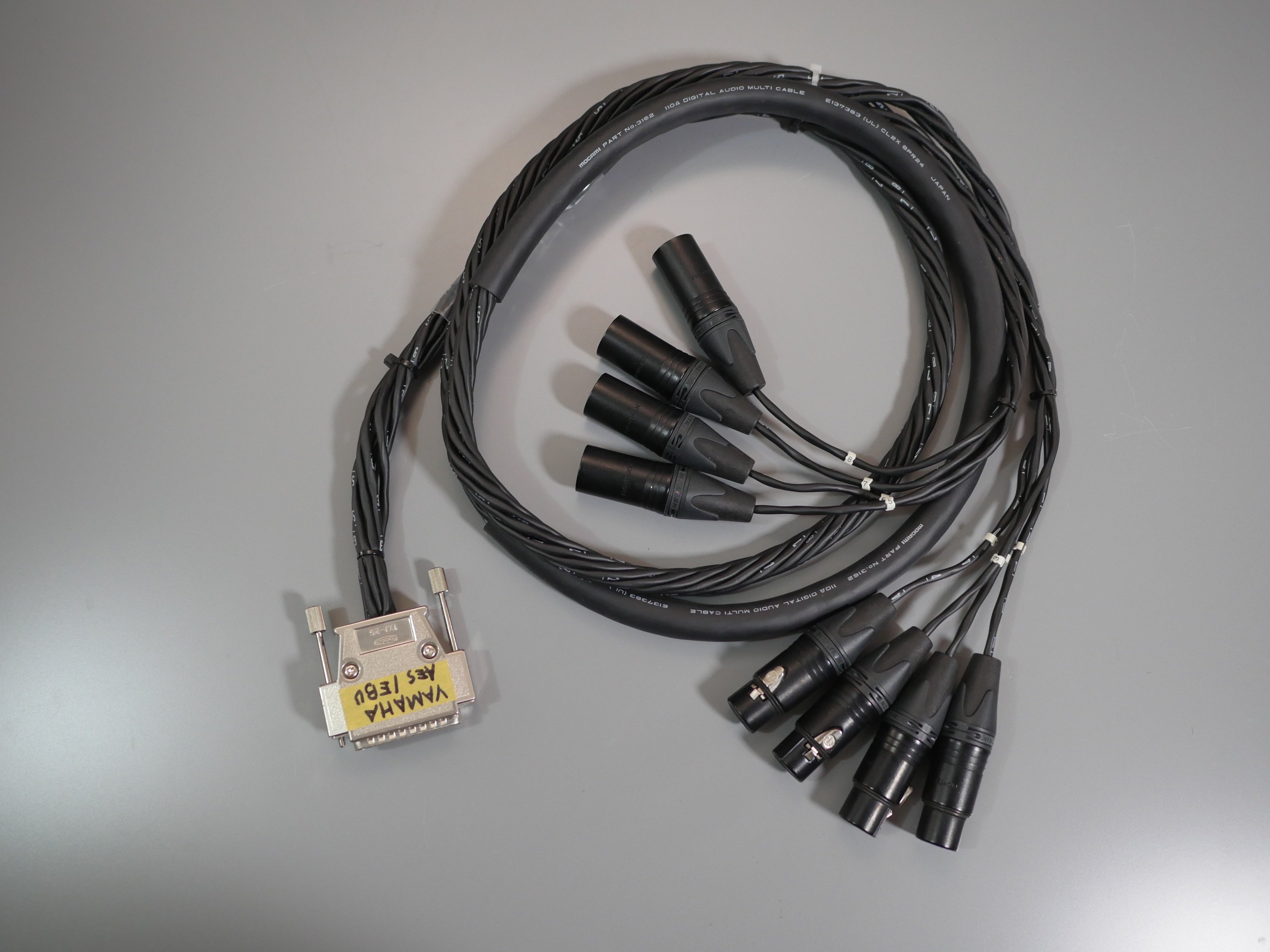 MOGAMI 3162 モガミ 8ch デジタル マルチケーブル AES/EBU D-Sub25