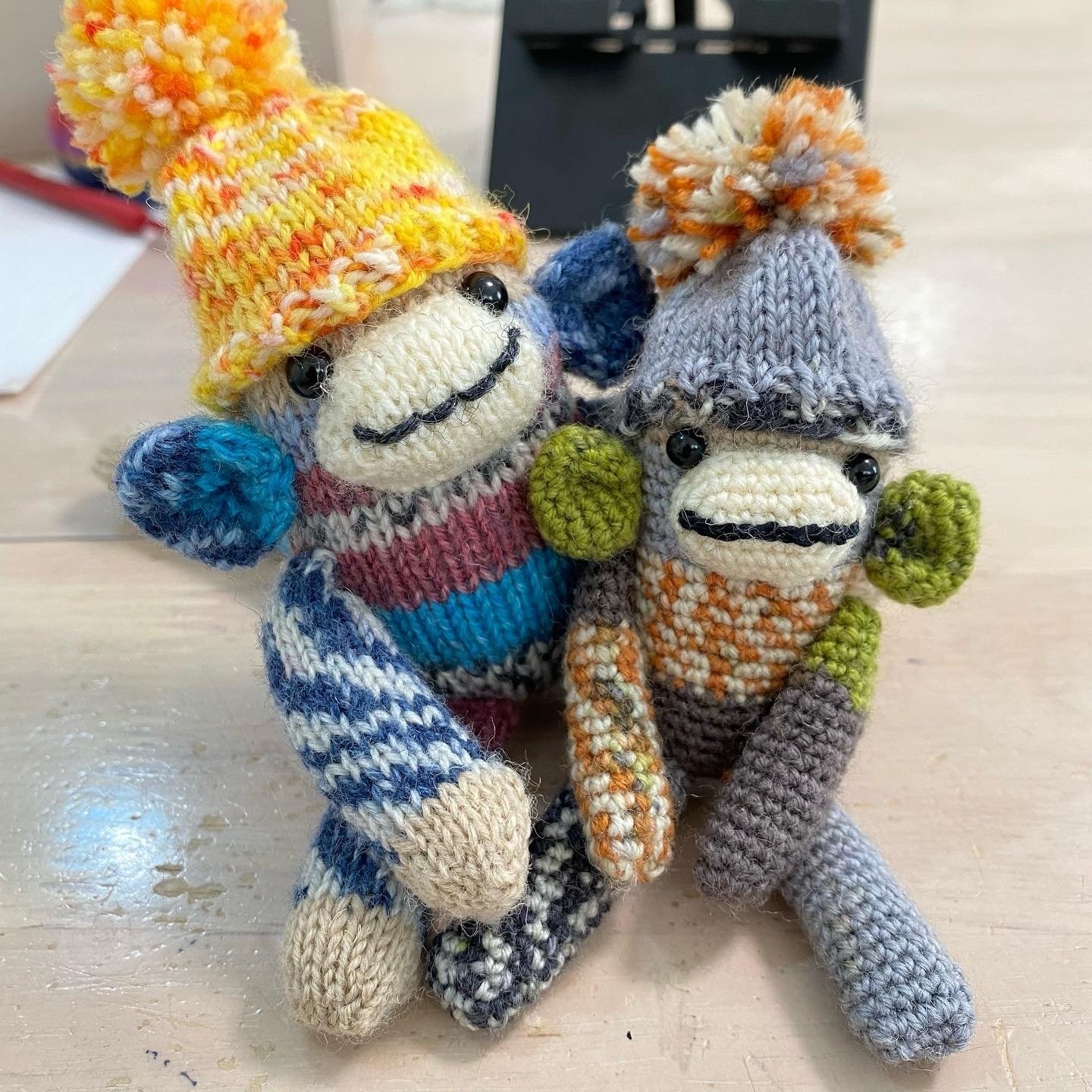 ソックモンキー風あみぐるみ(かぎ針)｜reirei3413