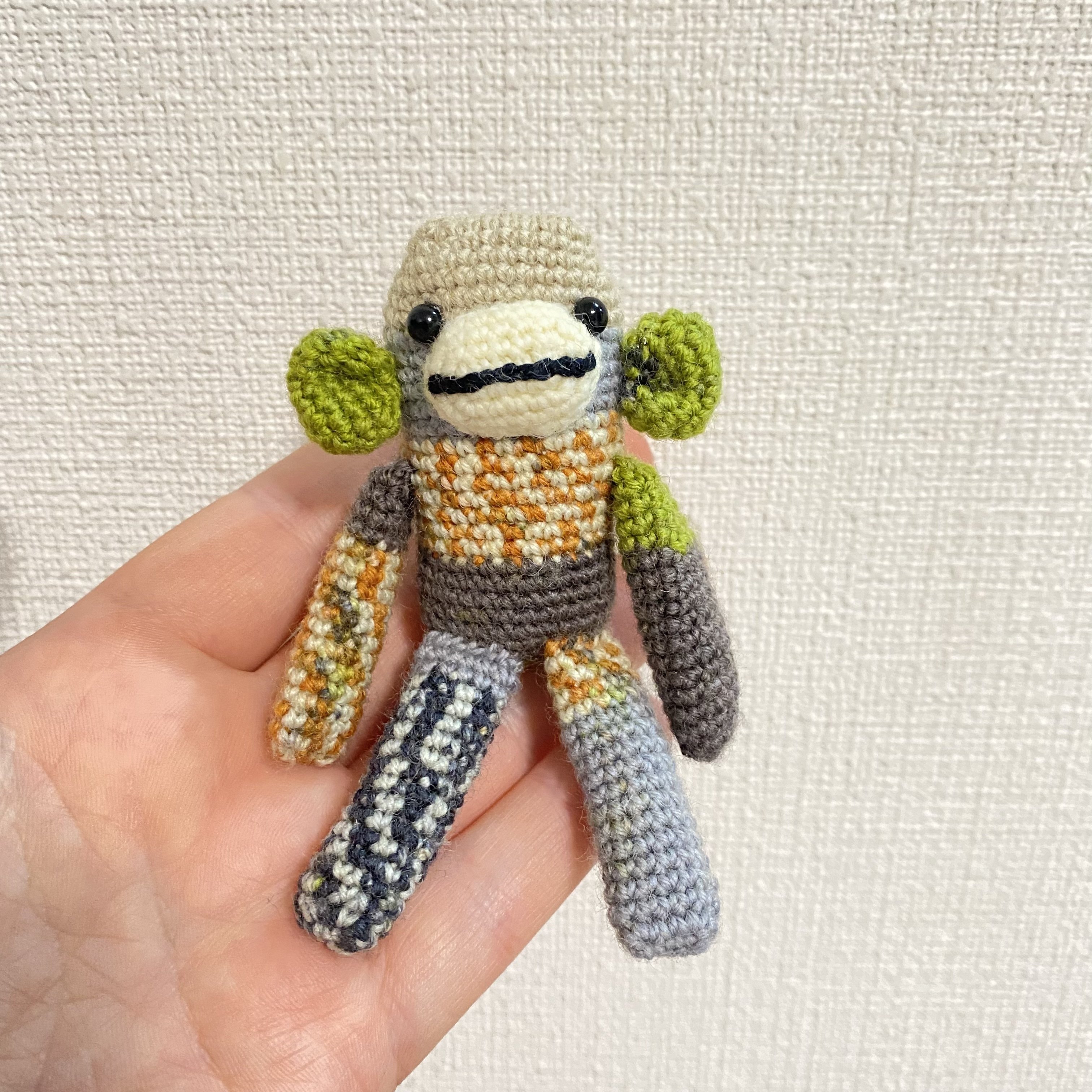 ソックモンキー風あみぐるみ(かぎ針)｜reirei3413