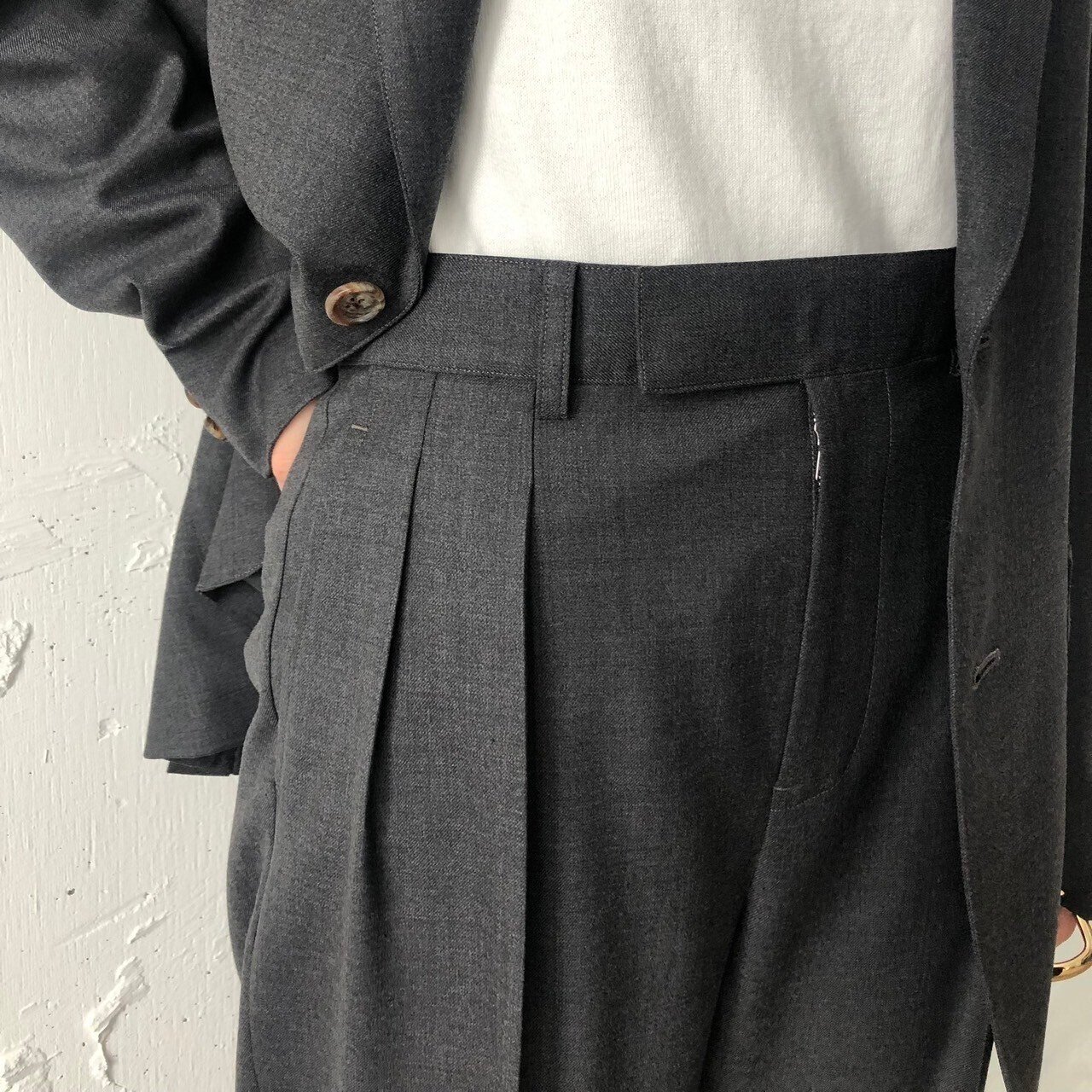foufou テンダージャケット&スラックス セットアップ 今週の販売情報】 ゆるりとジャケパンスタイル【完全受注は