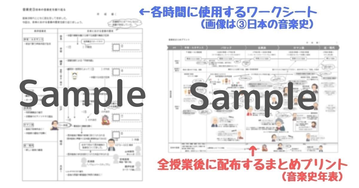中学音楽 音楽史 鑑賞授業例 指導案とワークシート めりー先生の音楽室 Note 中学音楽 音楽史 鑑賞授業例 指導案とワークシート めりー先生の音楽室 Note