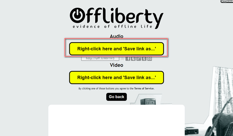 Offliberty 変換したMP3を保存