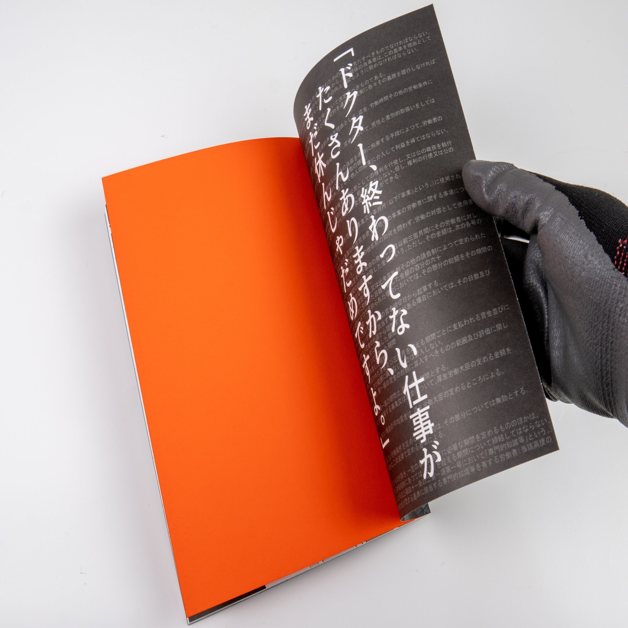 作品 07 同人誌の装丁 ファンタス ブラック 2色刷り 銀 金赤 同人誌印刷の栄光 Note