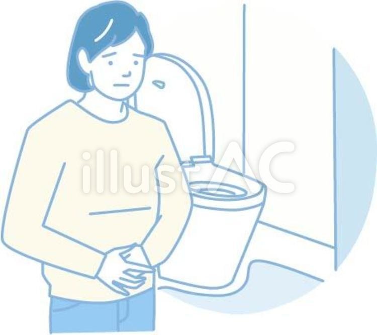 新作 イラスト素材 便秘に悩む女性 無料 イラスト無料提供中 一部有料 Note