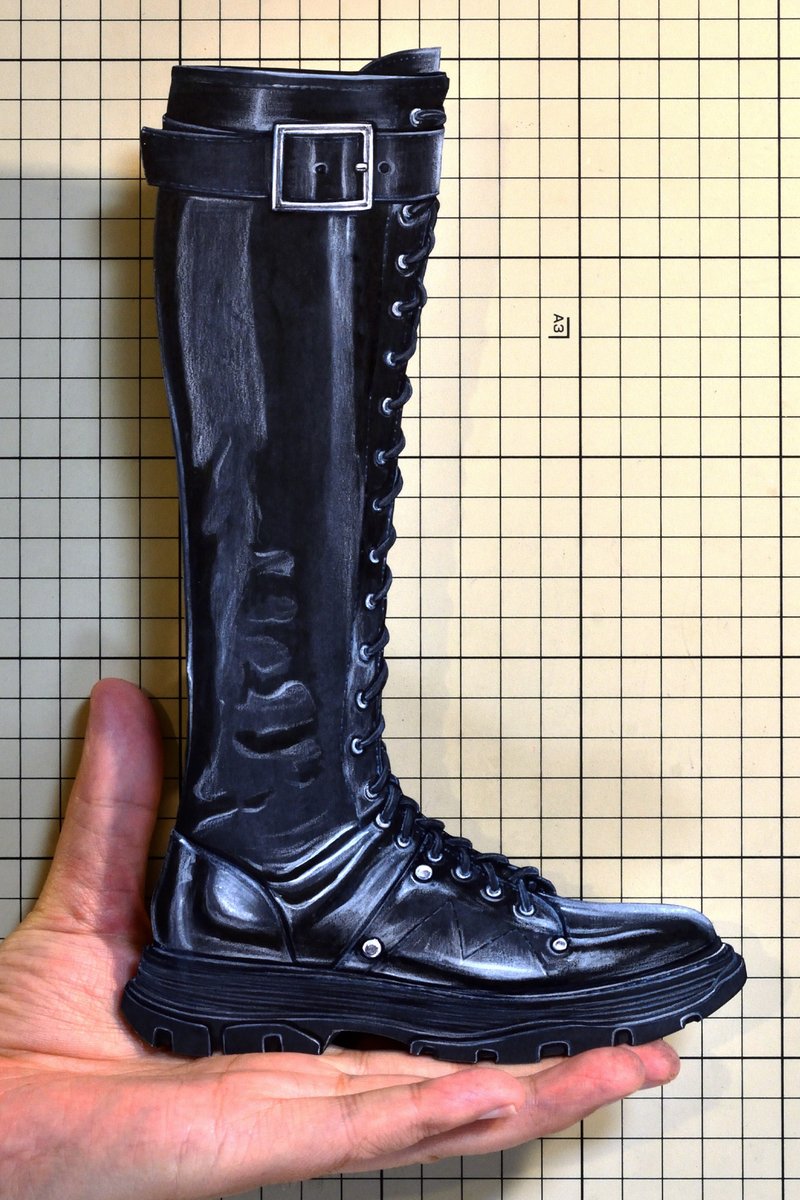 Shoes：01847 “Alexander McQueen” Knee High Boot（FW2019）