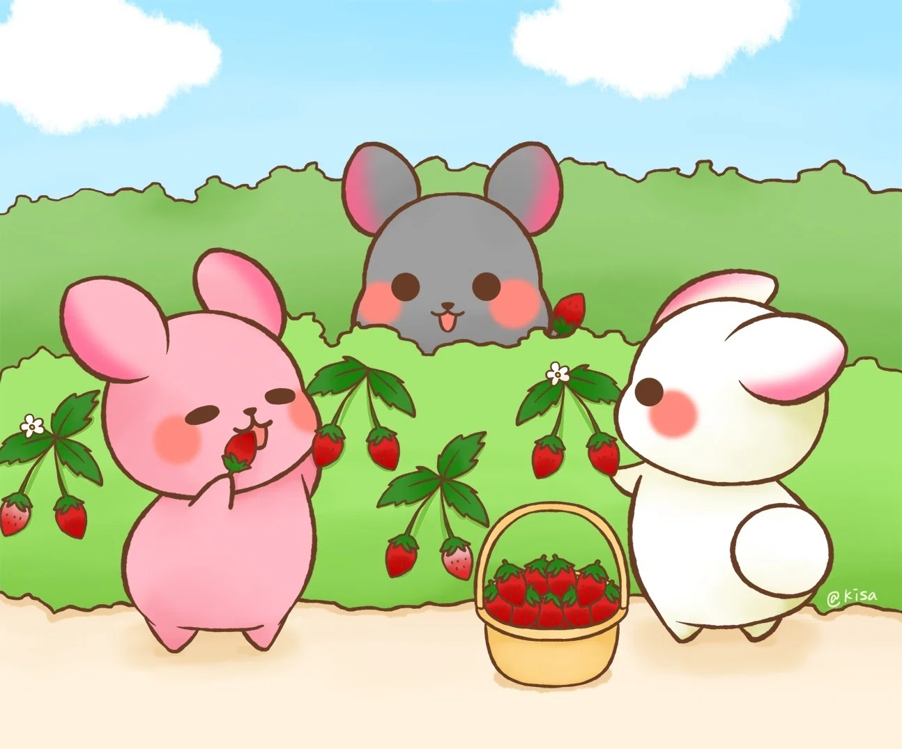 ゆめうさぎ」春色イラスト集｜kisa