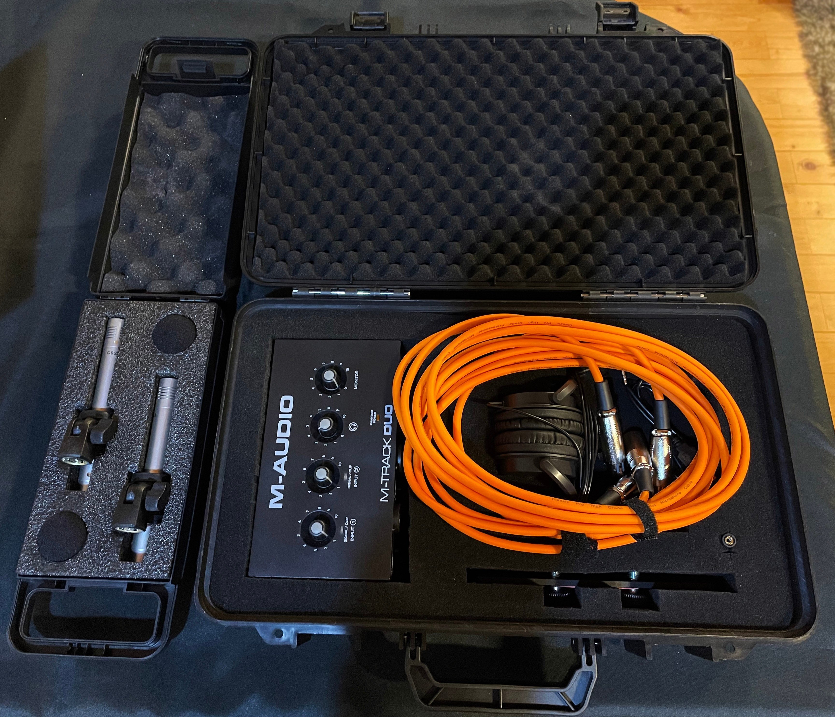 M-AUDIO M-TRACK DUO 脆 + コンデンサーマイクセット