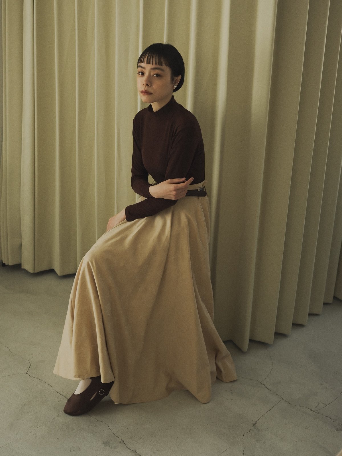 今週の販売情報】 立てば芍薬。 【オリジナル花柄ジャガード フレア  