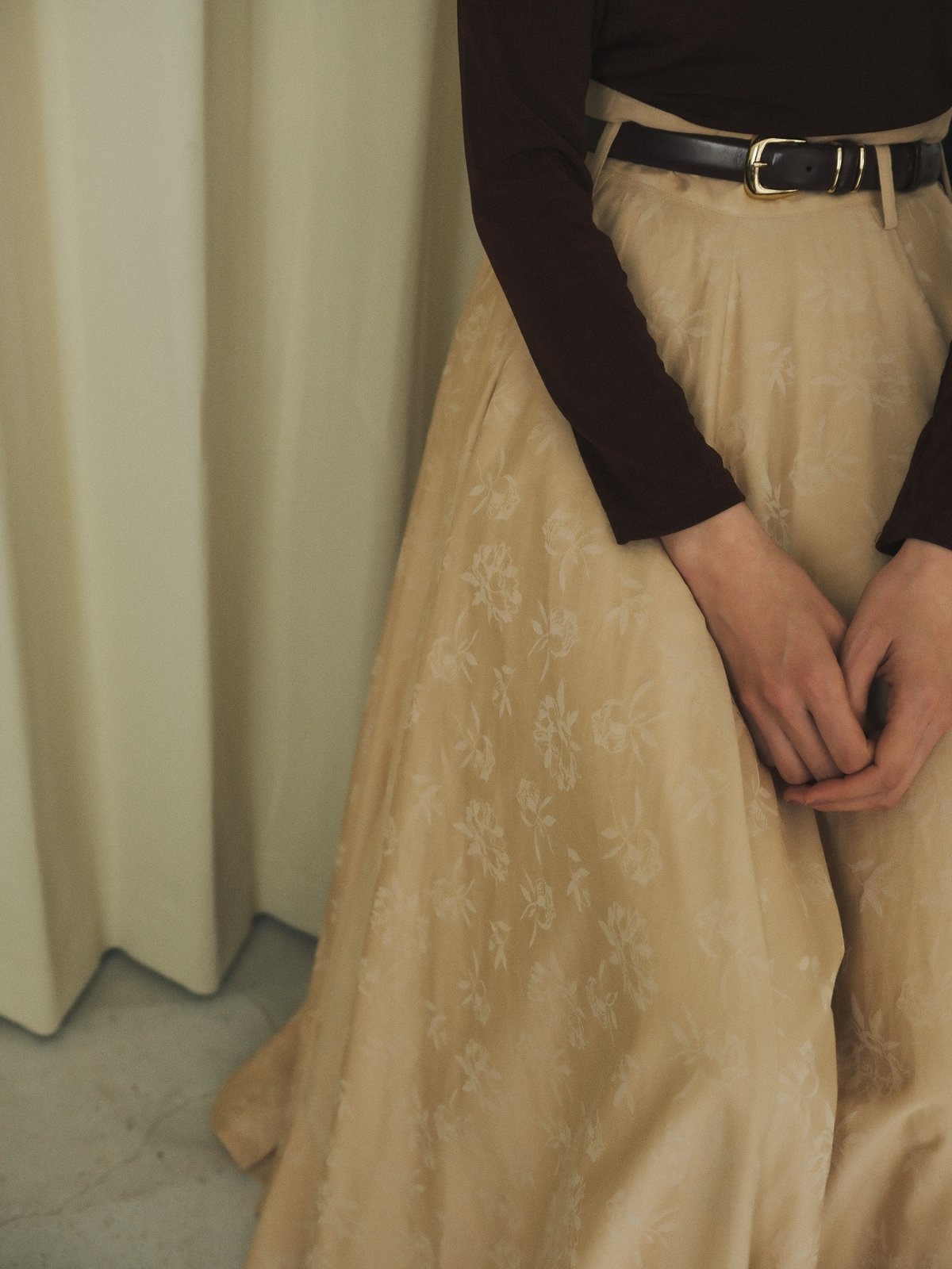 今週の販売情報】 立てば芍薬。 【オリジナル花柄ジャガード フレア  