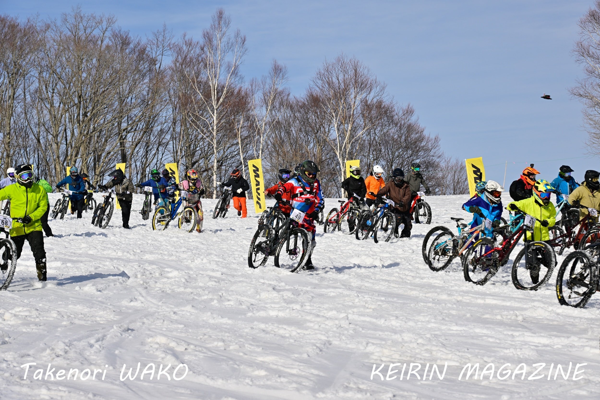 国内初！ マウンテンバイクで雪山を駆け降りる！「SPEEDEST鹿島槍2022