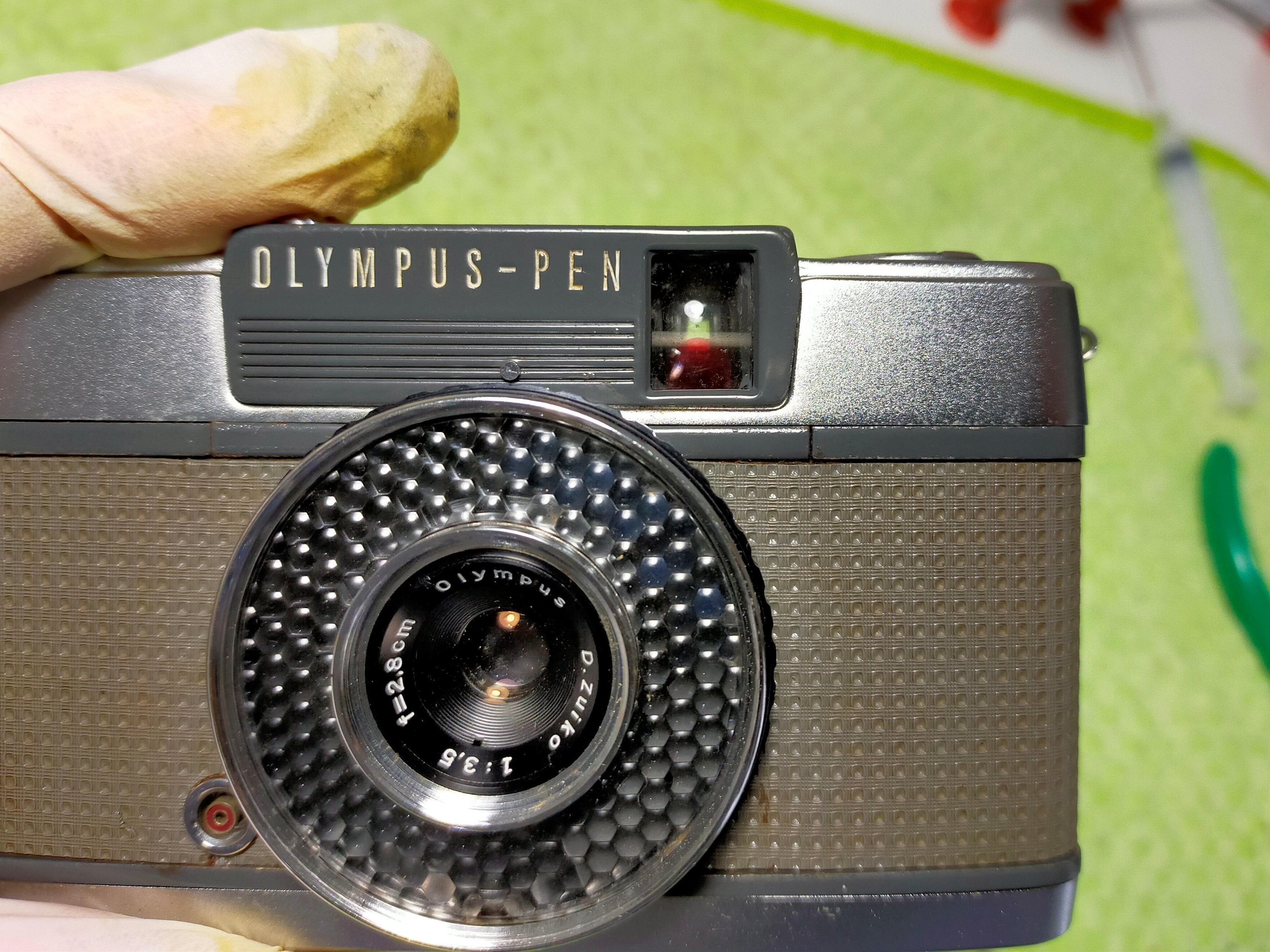 OLYMPUS PEN-EE EL 赤べろ/シャッター確認済み#371