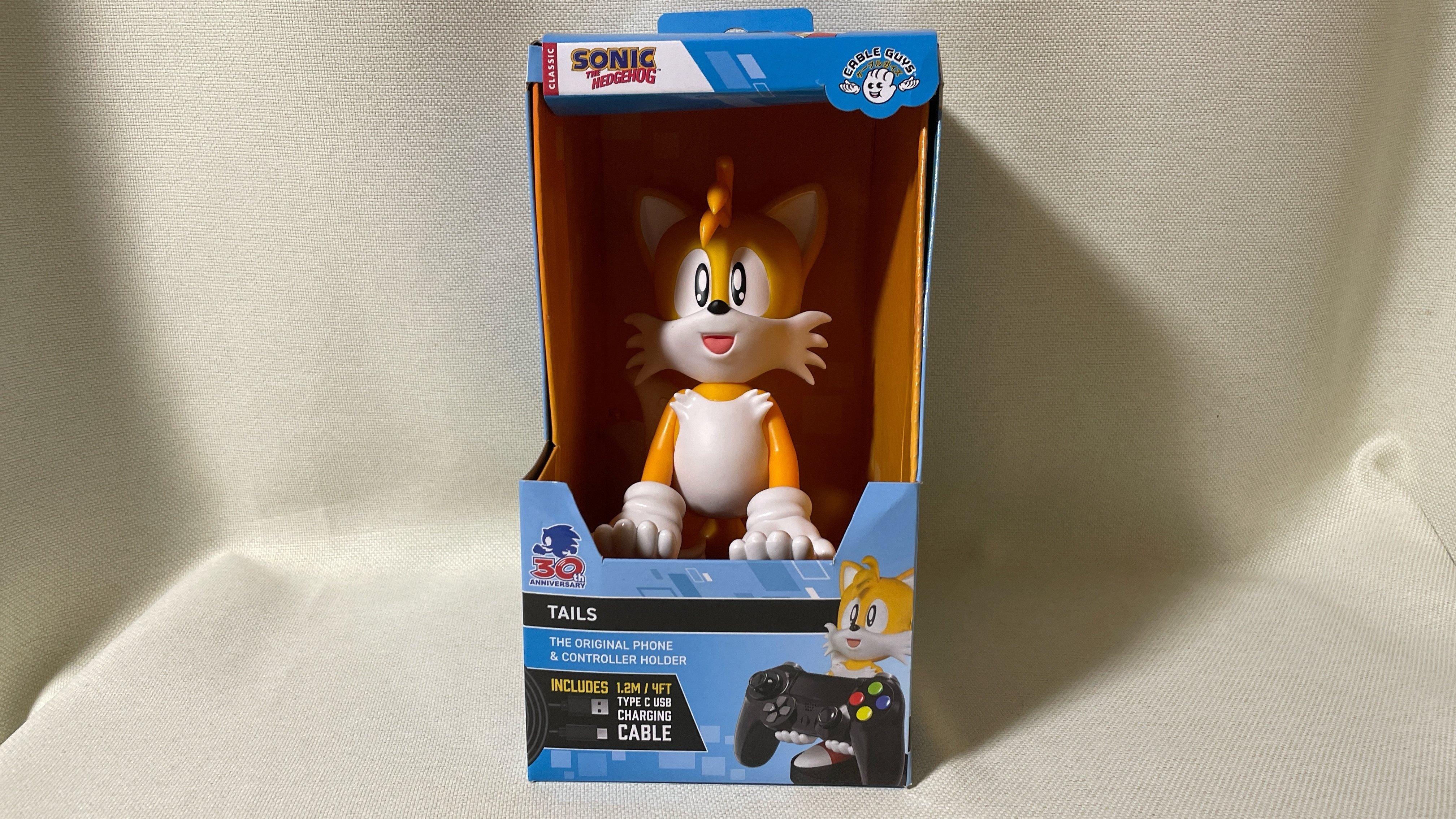 【2個セット】ソニック・テイルス　フィギュア　CABLE GUYS 大好きなキャラクターにコントローラを守って貰えるマルチ