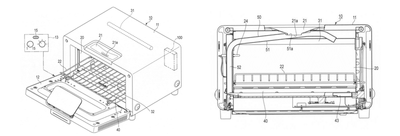 バルミューダトースターの特許図面