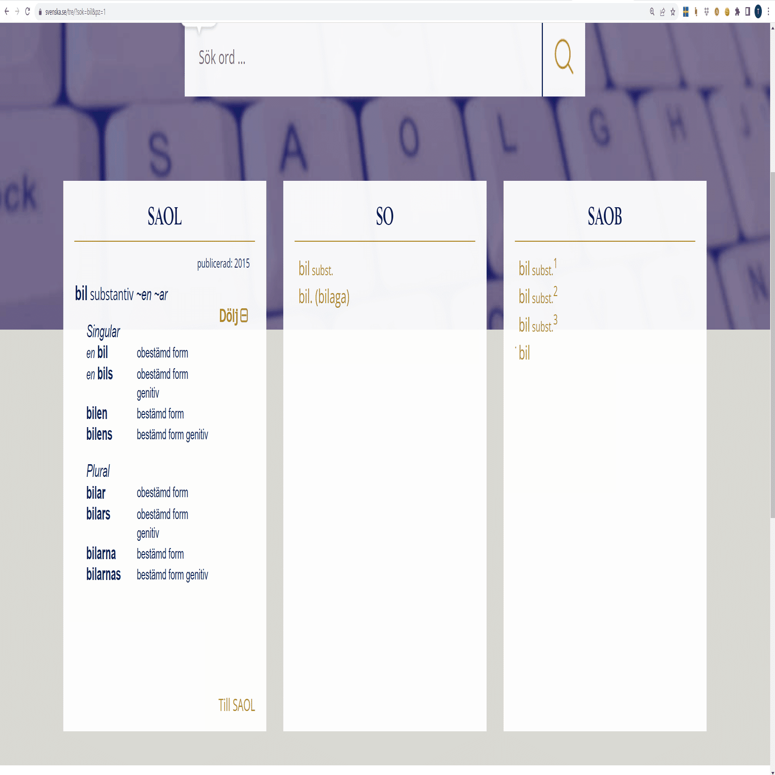 スウェーデン語の辞書をどうするかという問題（2）スウェーデン語