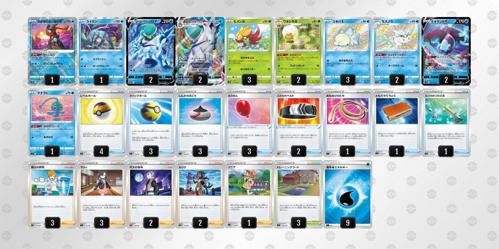 デッキレシピ ウォーターコントロールボックス モスノウ ゲッコウガ ゴルダック ゾロアーク Chang Note