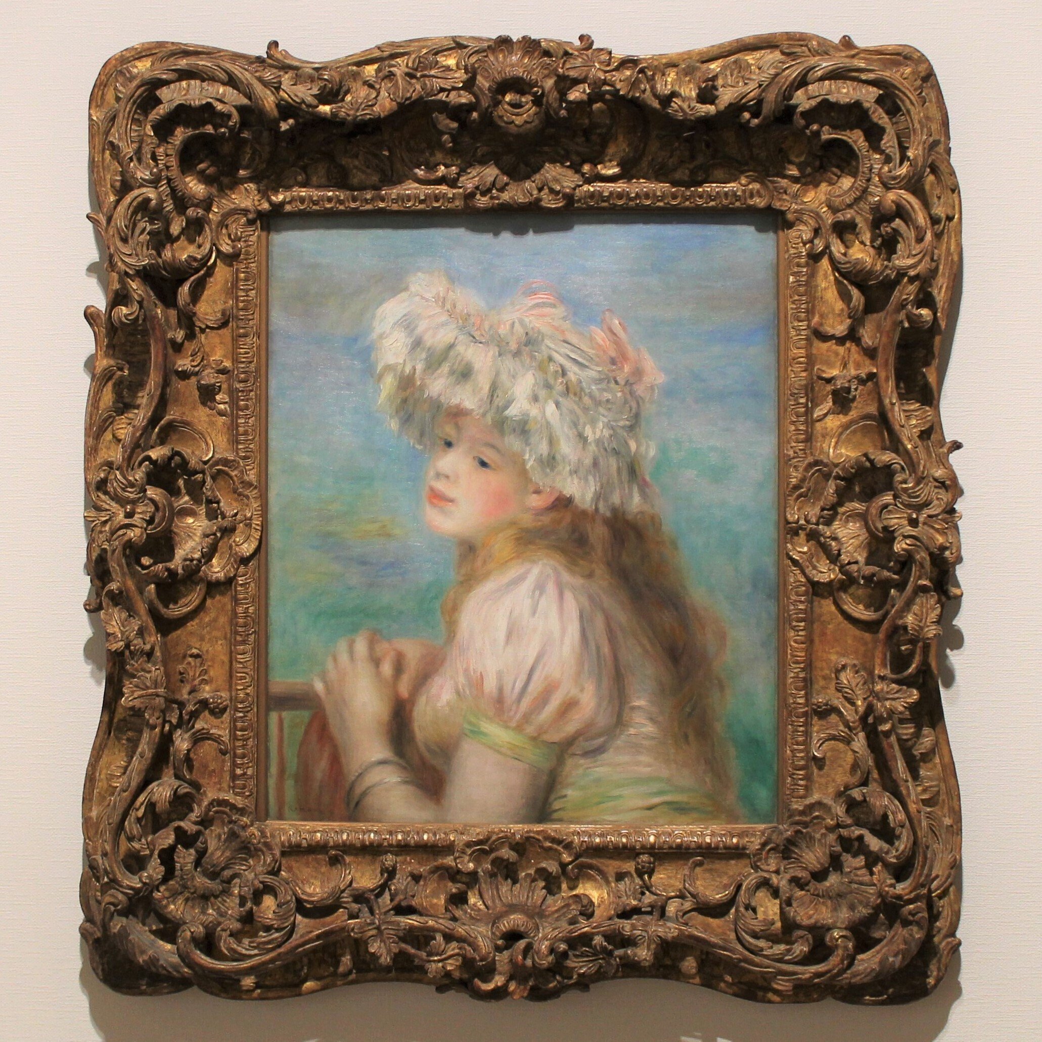 ルノワール絵画額装 ルノワール 「ラ・グルニエール」 10号 絵画 額付き インテリア