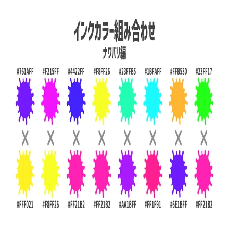 インクカラーを調べてみた スプラトゥーン2 ナワバリ編 A Masuda Note
