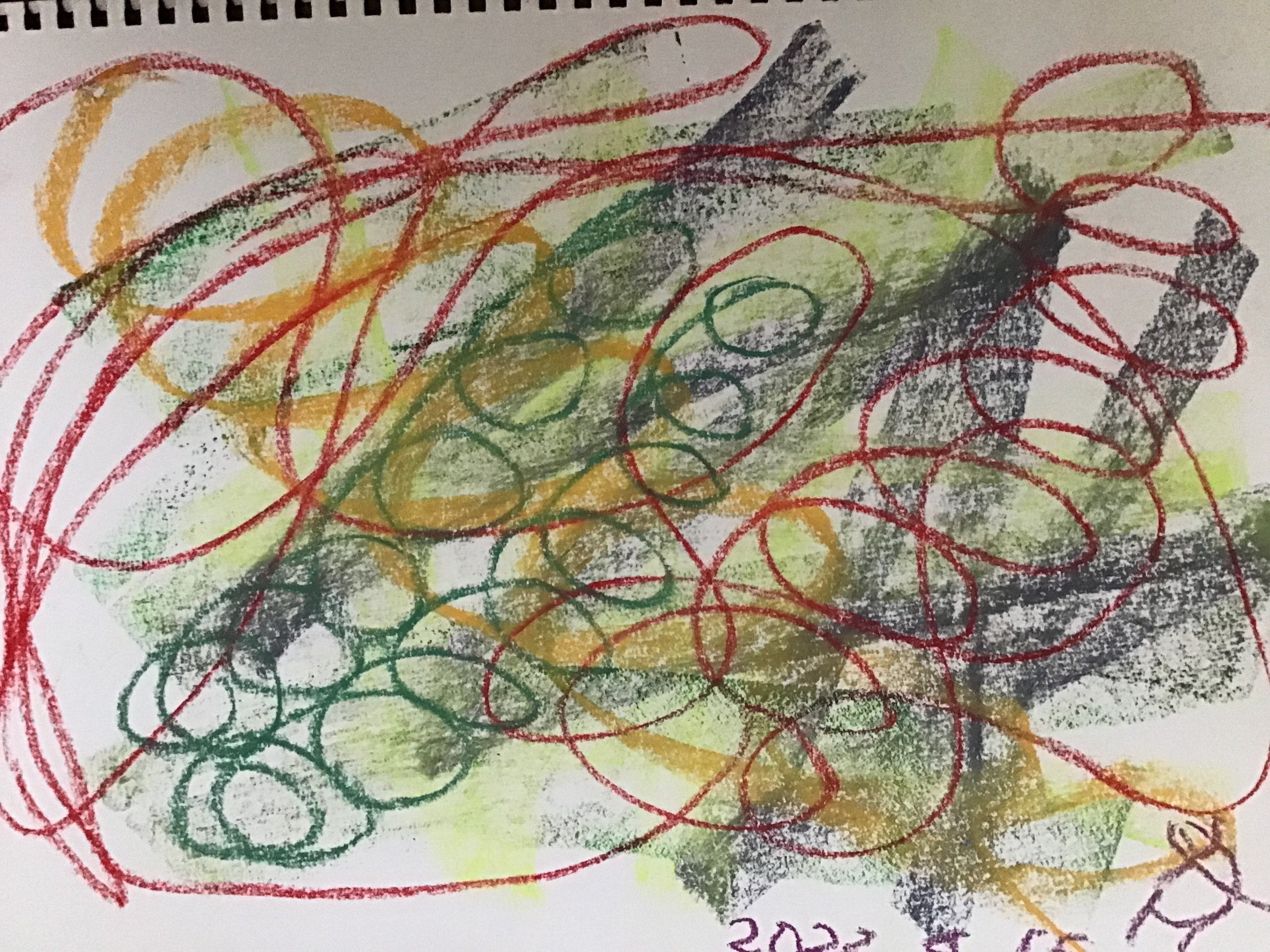 サーカスがやって来た 抽象画 クスクスシオン作品 クスクスシオン Note