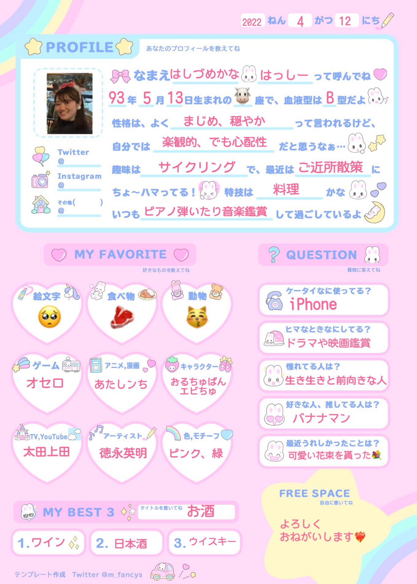 橋詰香菜 プロフィール｜KanaHashizume