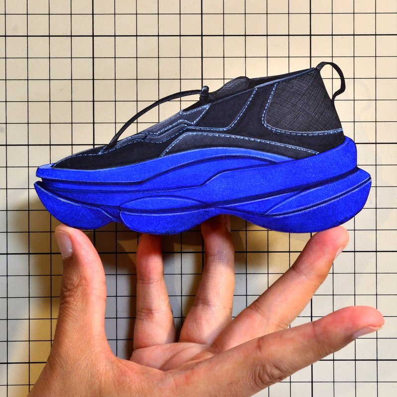 Shoes：01883 “Pyer Moss” The Sculpt Black Blue 