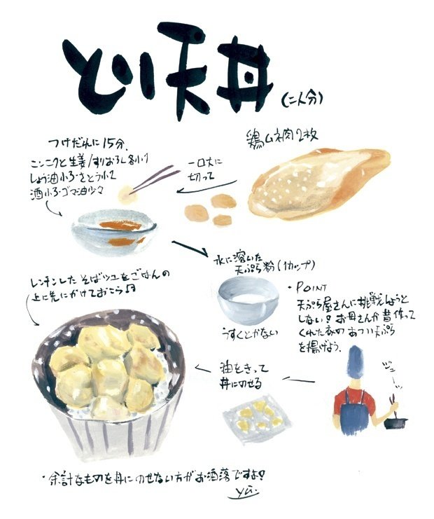 とり天丼 今夜は丼でガッツリ Yu Morio もりおゆう Note