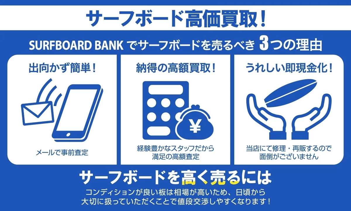 中古サーフボード高額買取実施中！｜SURFBOARD BANK 河崎英里人