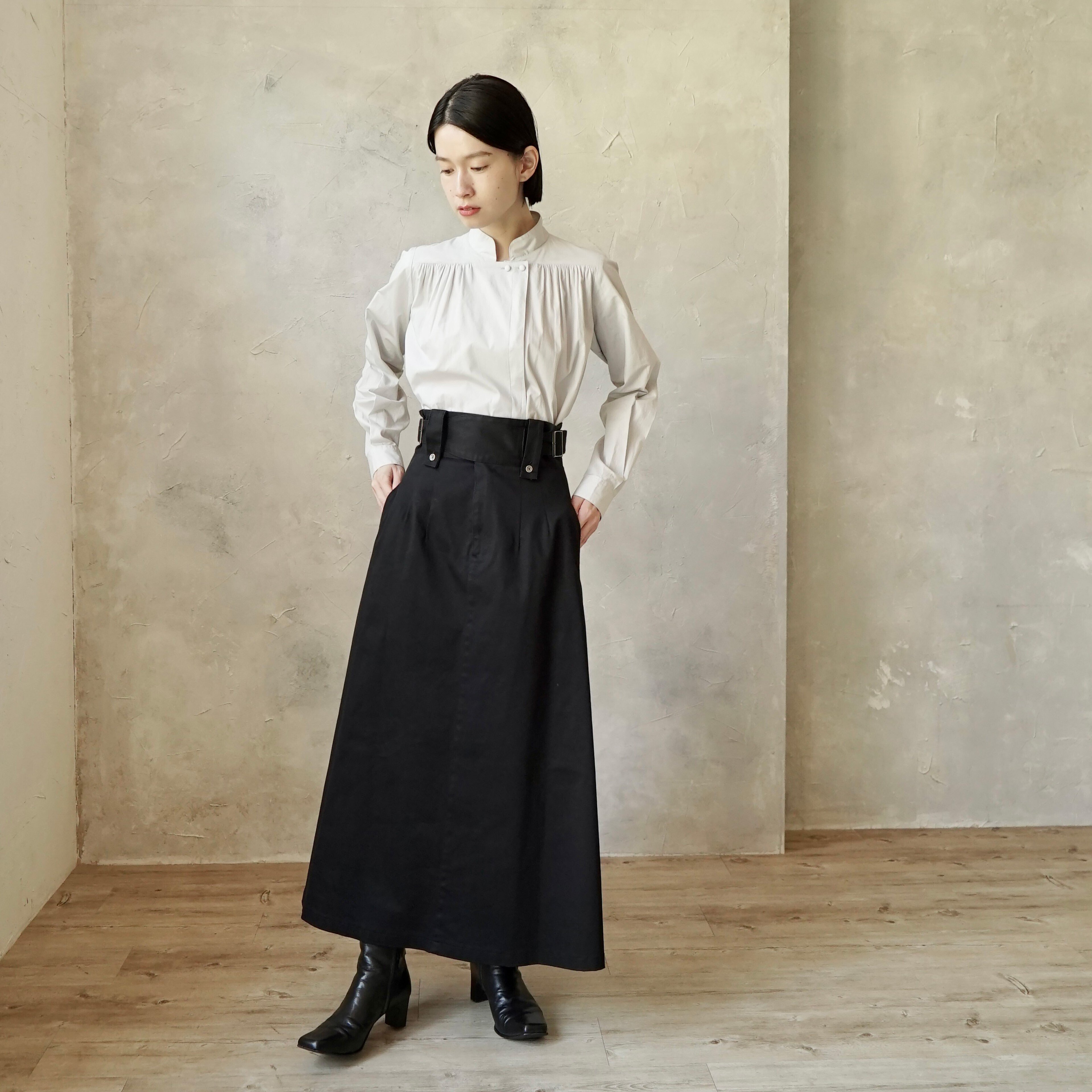 【Safiyaa】マドレーヌ ブラック スカート 🎏5月の販売情報まとめ🎏大人のためのブラックリネンドレス