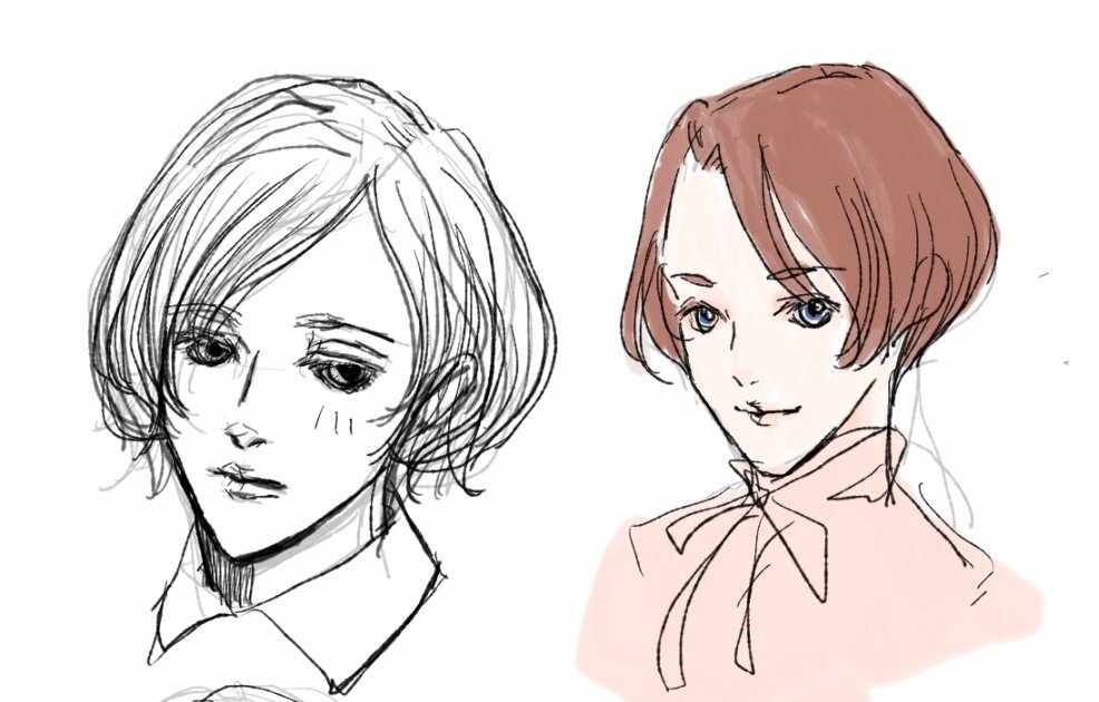 スケッチ　人物 OKZ Wöchentlich10(2022.04.18〜)｜岡崎 つく