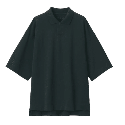 新品 muji labo 洗いざらし鹿の子ドロップショルダーポロシャツ 2点 MUJI Labo 2023ss 洗いざらし鹿の子ドロップショルダーポロシャツ