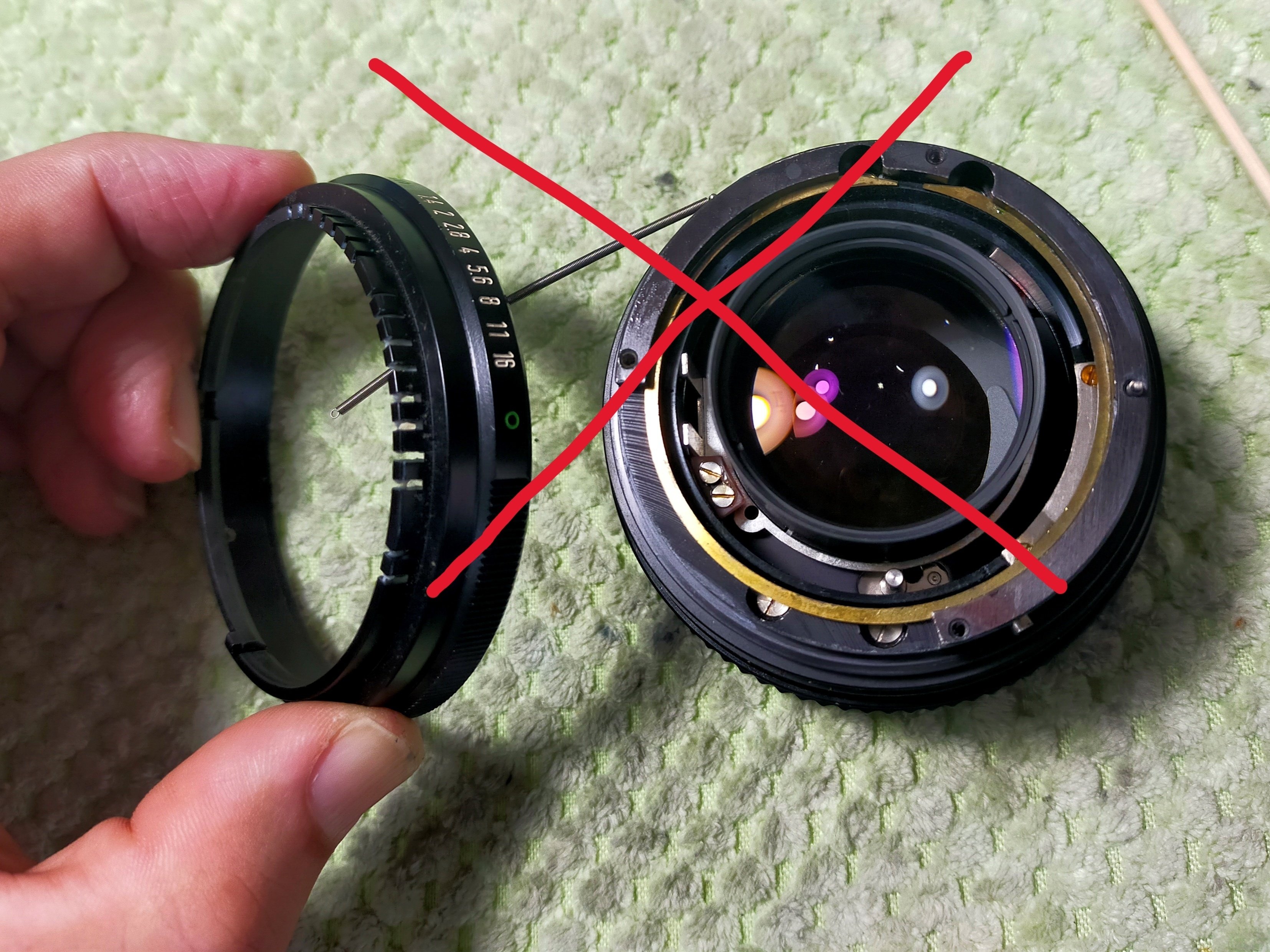 キャノン 旧FDレンズの分解 Canon FD 50mm F/1.4 SSC｜フィルムカメラ