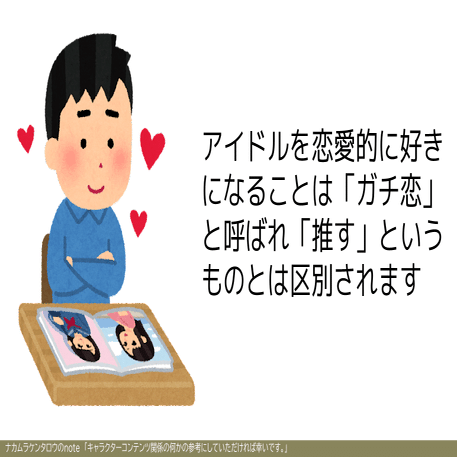 連続企画 3 なぜ好きなキャラの呼び方が 嫁 から 推し に変わったのか そのことで スマホゲー キャラゲー はどのような影響を受けたのか スマホゲー キャラゲー の現在地 ナカムラケンタロウ スマホゲームのプランナー プロデューサー マーケ担当 Note