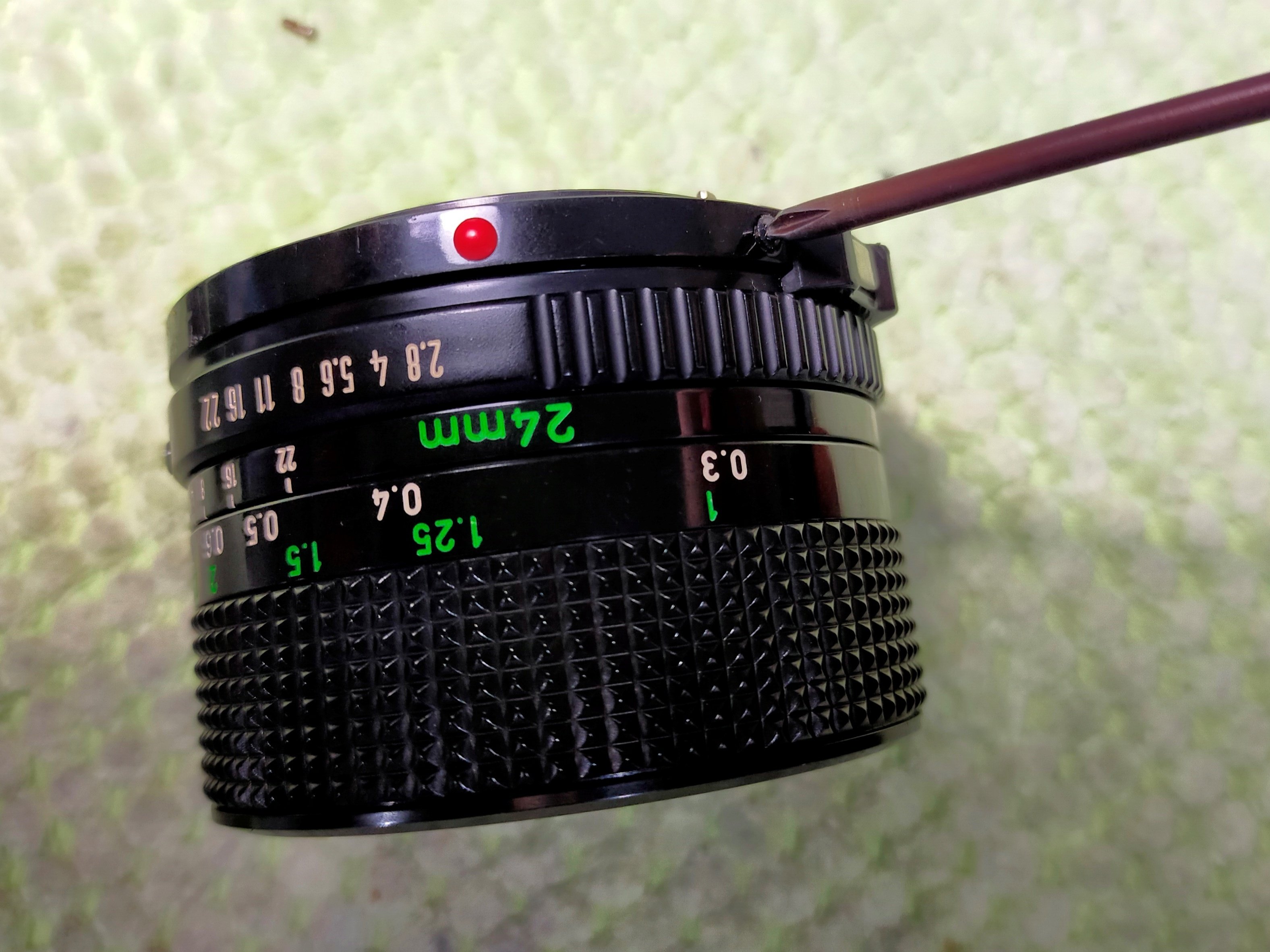 Canon New FD 24mm F/2.8の分解|フィルムカメラ修理のアクアカメラ Canon New FD 24mm F/2.8の分解|フィルムカメラ修理のアクアカメラ