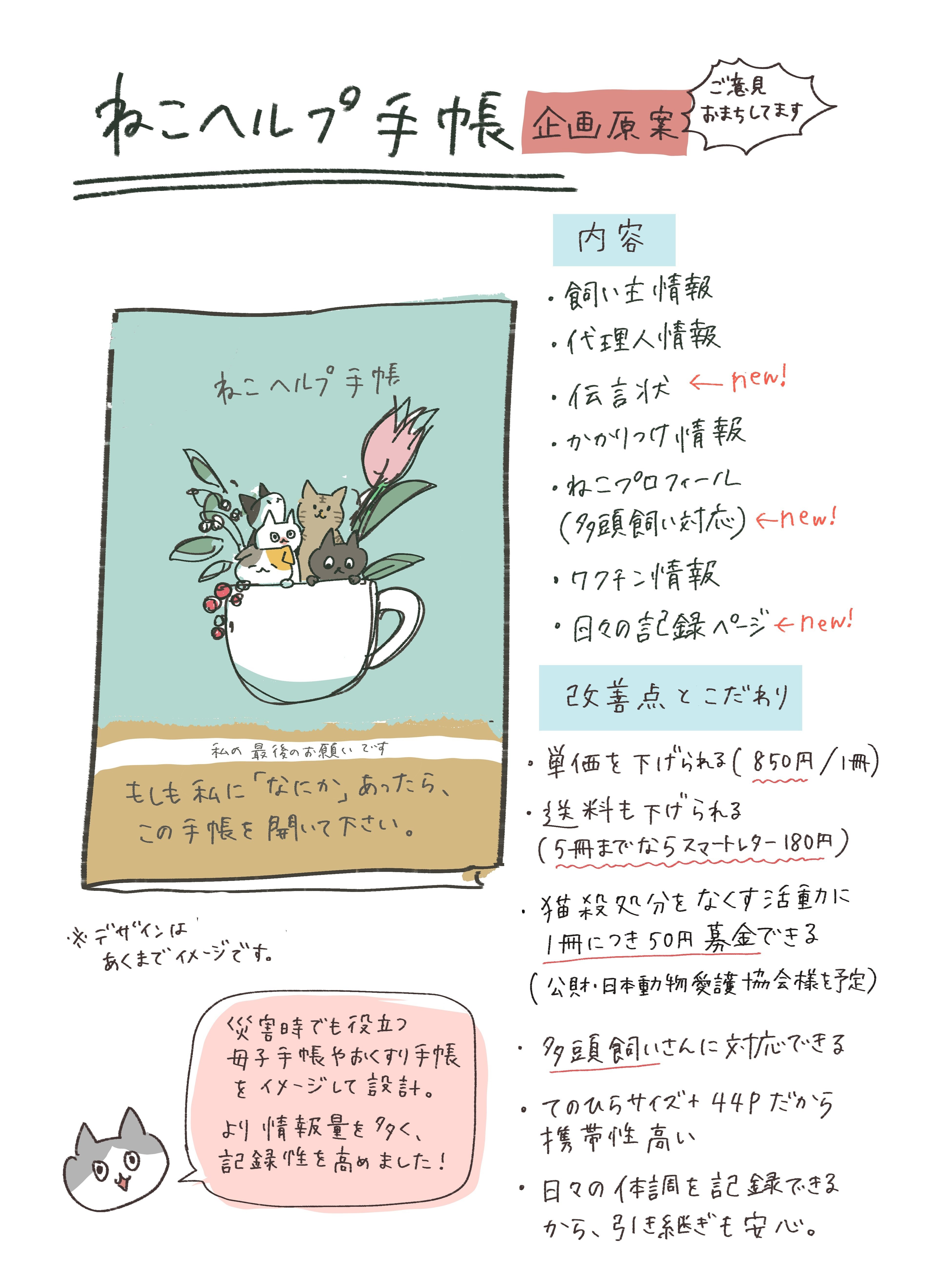 ねこと暮らす全ての人へ━━ 製作中のねこヘルプ手帳に声を聞かせて