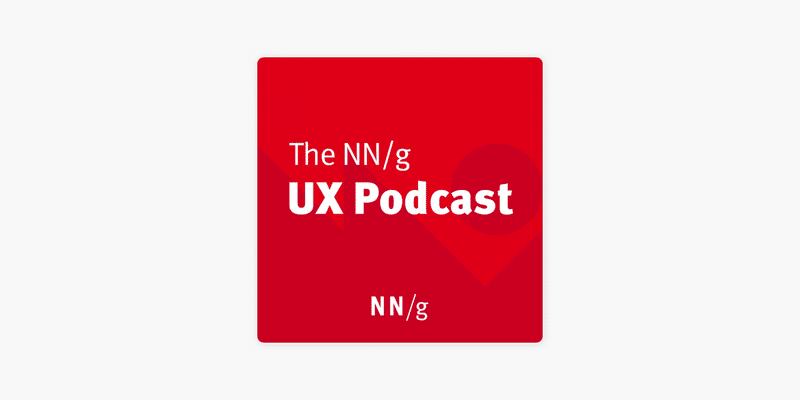 NN/g UX Podcastのバナー画像