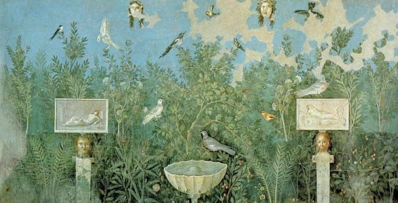 ベトナム製 宝石絵画「白鳥のいる庭園」 ぎこち