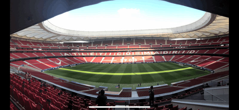 スペイン旅行 アトレティコマドリードのスタジアムツアー 上田奉正 Note