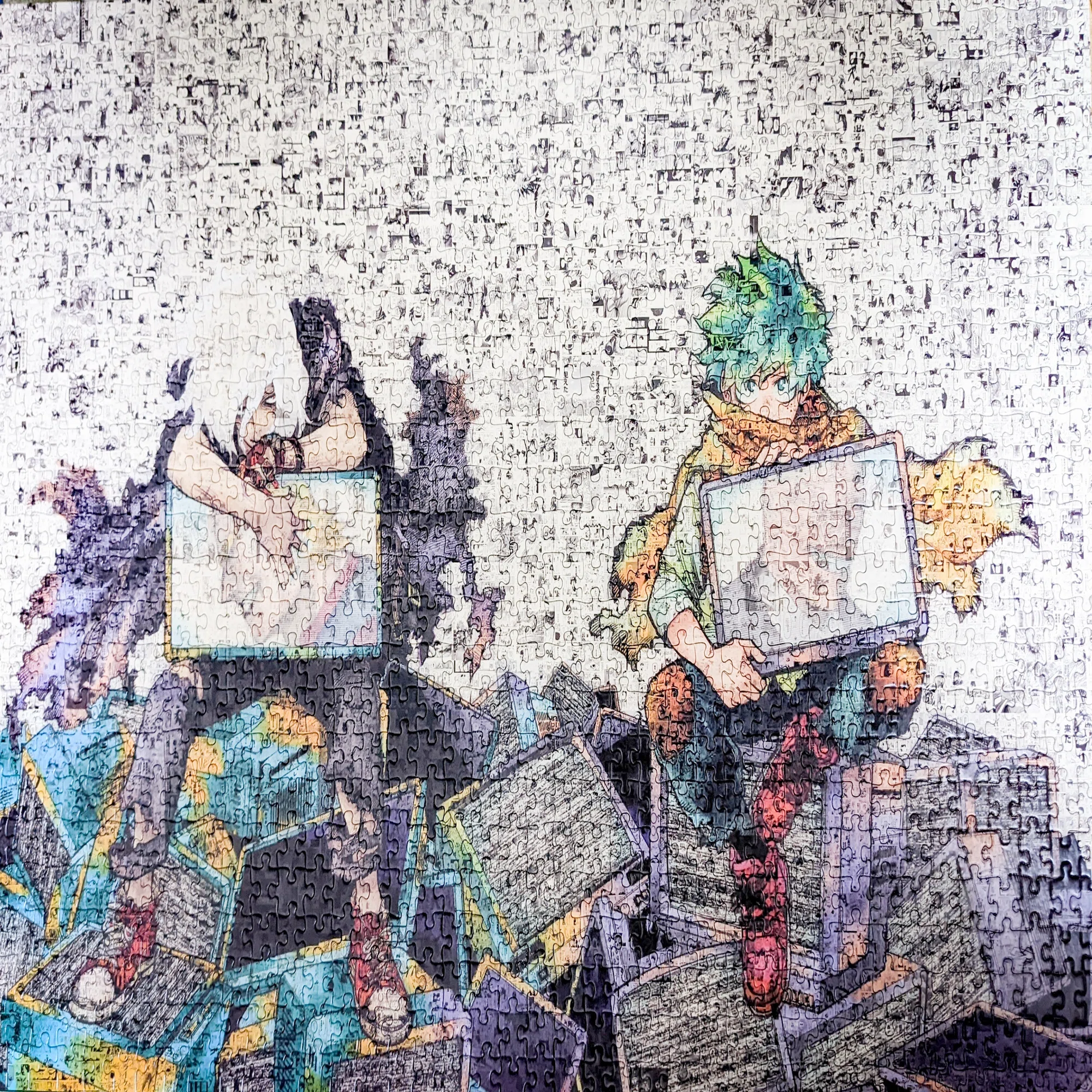 モザイクアートパズル1000ピースの記録｜手間に思えても仕分けが大事な 