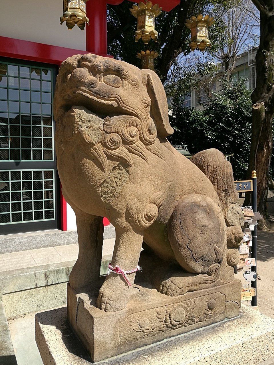 大阪市の神社と狛犬 ➀東淀川区②春日神社～胴長短足の明和狛犬